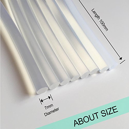 Heißklebestift, Ankier 100 Stück Klebesticks Heißklebesticks 7 mm x 100 mm für 20Watt Klebepistole – Bild 3
