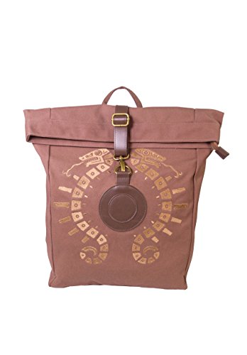 Musterbrand Zelda Rucksack Link Shield Roll-Top Daypack Wasserabweisend Unisex Braun ONE