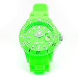 Armbanduhr Candy Time grün FC Bayern München + gratis Sticker, Analog Quarz Silikon, Unisex Uhr