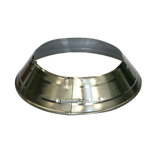 Kamino-Flam 331900 Ofenrohrrosetten vernickelt, 120-135 mm