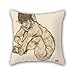 Produktbild NICEPLW 16 X 16 Inches / 40 By 40 Cm Oil Painting Egon Schiele - Crouching Nude Girl Cushion Covers ,twin Sides Ornament And Gift To Bench,festival,chair,bedroom,teens,kids Girls