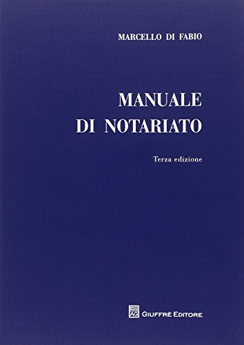 Manuale di notariato libro