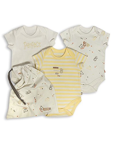 The Essential One - 3 Pack Cream Unisex Bodysuits - ESS119