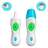 Kovira Medical Termómetro Infrarrojo 8 en 1 Frente, Oreja, Objetos y Ambiente para Bebés, Niños + Adultos - Aprobado CE & ISO