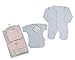 100% Cotton Premature Baby Sleepsuit and Bodyvest Clothes Set Pink - 5/8 lbs