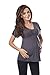 Comfortable 2in1 Maternity and Nursing Top Tunic Size 8 10 12 14 16 18 Variety of Colours 7042 (UK 10, Graphite)