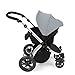 Ickle Bubba Stomp V2 All In One Baby Travel System - Lightweight Chasis Pram, Pushchair & Car Seat (Silver & Silver)