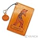 Produktbild Giraffe Leder Animal Pass/ID/Kreditkarten/Halterung/Fall * Vanca * handgefertigt in Japan