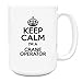 Produktbild Duke Gifts Schwarz Keep Calm I 'm a CRANE Operator Big 444 ml Tasse TXT 3236