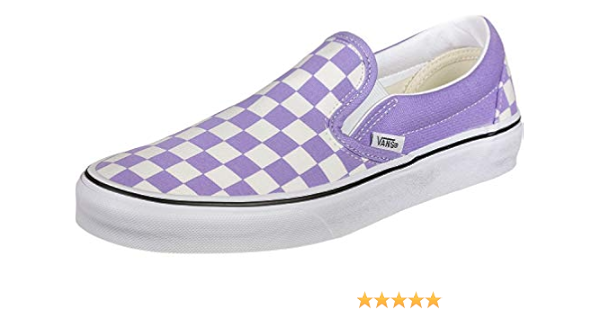 violet checkerboard vans