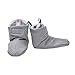 Lodger Cotton Quilt Baby Booties (6 - 12 Months, Grey)
