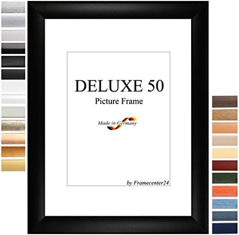 Picture frame, Photo frame DELUXE50 9.1x15.7 inch (23x40 cm) in COPPER with antireflection safety plastic glass and mdf backboard, 50 mm MDF moulding with covered decorative foil