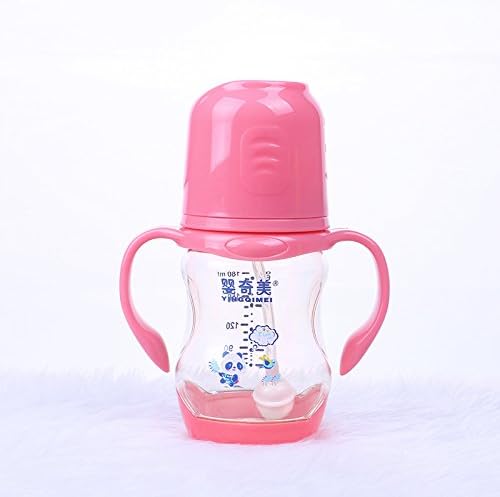 PRDXFeeding bottle Anti-flatulence Feeding Bottle Wide Mouth Feeding Bottle with Food Grade Silicon Nipple for New born or baby,BPA free