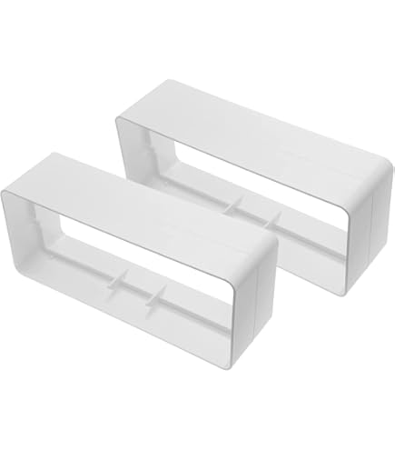 Cassetta A Muro Per Cappa In Acciaio Inox Con Canale Piatto 220x90 Mm, Valvola Di Non Ritorno E Rete Antisetta, Set S5