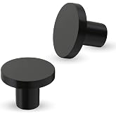 LAPO 9 Piece Knobs for Cabinets– Modern Stainless Steel Drawer Knob for Kitchen, Wardrobe, Cupboard, and Home Furniture (Blac