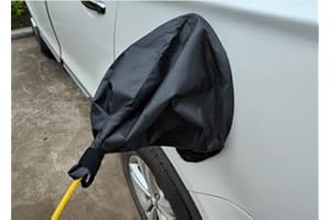 Big Ant Osłona wtyczki do ładowania EV, wodoszczelna, magnetyczna osłona ochronna do ładowarek EV, ochrona przed śniegiem, deszczem, promieniowaniem UV i kurzem, do większości pojazdów elektrycznych, czarna