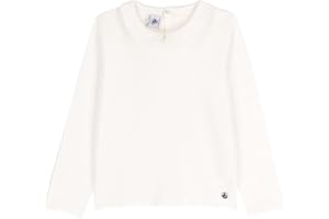 Petit Bateau Maglietta a Maniche Lunghe Bambine e Ragazze