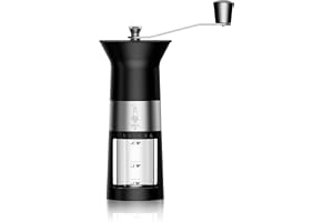 Bialetti Manuell kaffekvarn från, rostfritt stål, mattsvart