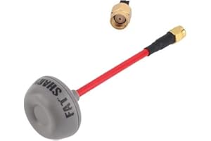 SPARKHOBBY Fat-Shark SpiroNET Antena de alto rendimiento para aplicaciones de video y telemetría FPV/UAV de 5.8 GHz (1 pieza RP SMA)