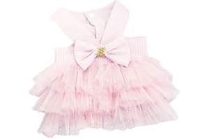 Vaorwne Hochzeit Hund Kleid für Hund Kleidung Prinzessin Kleine Katze Kleider FrüHling Sommer Lustige Haustier Kleidung L Rosa