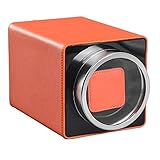 Uhrenbeweger Fur Automatikuhren Rechteck Uhr Display Stand Automatische Uhr Winder Box Aufbewahrungskoffer Für 1 Armbanduhr Schön,Orange