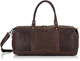 Modell: Kilmore Geräumige Vintage Reisetasche/Weekender aus geöltem Leder von Shalimar Modell: Kilmore 65x23x29 cm Farbe/Colour:Dark Muskat