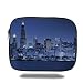 Produktbild Tablet Bag for Ipad air 2/3/4/mini 9.7 inch,Usa,Chigago City Skyline at Night with Tall Buildings Urban Modern Life America Town Scene,Violet Blue,3D Print