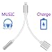 Produktbild Kopfhörer-Adapter für iPhone 7 Splitter 2-in-1-Adapter Kompatibles Ladegerät und Musikwiedergabe Aux-Adapter Audio + Charge Kopfhöreranschlussadapter für iPhone 8 / 8Plus / XR/X/XS/XS max