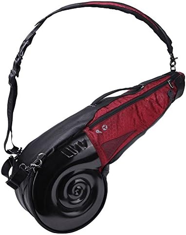 Driving Range Sunday Golf Carry Bag in Black and Burgundy