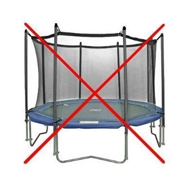 Trampolinzubehör Blau/Pink/Grün Ersatznetz Sicherheitsnetz Trampolinnetz für Trampolin 244cm – 6Stangen 305cm – 6Stangen 305cm – 8Stangen 366cm – 8Stangen,180cm Höhe UV-beständig und lichtbeständig Trampolinnetz,passend für Randtrampolin - 9