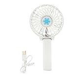 Manuel Portable ventilateur, rechargeable portatif Mini ventilateur à piles électrique Personnel ventilateurs avec pliable Barre de la main pour la maison et les voyages