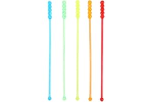 Ounona Acrylique Swizzle Mélangeur de boisson Cocktail Bâtons agitateurs pour le café jus 50 pcs (couleur aléatoire)