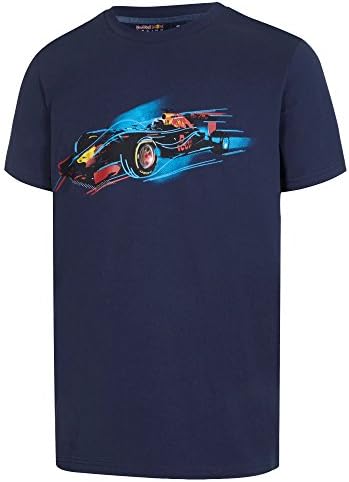 New! 2017 Red Bull Racing Formula One Team Mens F1 Car Design T-Shirt Navy Blue