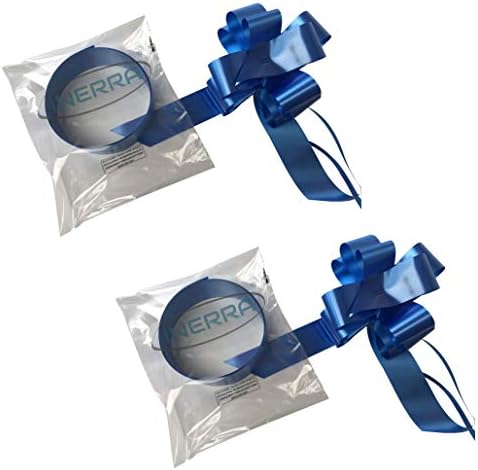 INERRA Wedding Car Decoration Kit - 2 Pack - For 2 Wedding Cars - 2 x Large 7” Bows Bow NOT Flat Packed and 2 x 7 Metres of Ribbon – Colour Matched (Royal Blue)