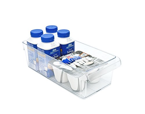 Rotho Loft Kühlschrank Organizer 3,1 L / Robuster Aufbewahrungsbehälter für Joghurt, Backutensilien, Marmelade / Transparent / 1x (31 x 14 x 9 cm) - 3