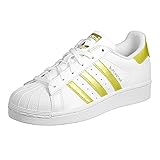 Bequemes Textilfutter adidas Unisex-Kinder Superstar J BB2870 Sneaker, Mehrfarbig (White 001), 36 2/3 EU