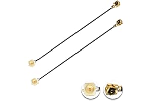 Vecys 2PCS Kabel U.F.L.1 Męski do U.F.L.1 żeński Kabel 2" /5CM 1.13mm Przedłużacz o Niskiej Stratności