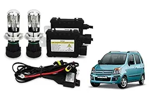 RS Enterprises Cars Maruti Suzuki Wagon R 2006 H4 - HID Conversion Light Kit ( 2 HID Light , 2 Blaster , Wiring ) Vehicle HID Kit for Car Headlight
