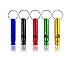 Produktbild 5 x Multicolor Mini Aluminium Survival Whistle Wandern Camping Emergency Whistle Schlüsselanhänger (zufällige Farbe)