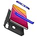 Produktbild Karomenic 360 Grad Hülle + Panzerglas kompatibel mit Samsung Galaxy A40 Hart PC Schutzhülle 3 in 1 Full Body Rundumschutz Stoßfest Ganzkörper Bumper Handyhülle Hardcase Cover,Blau Schwarz