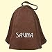 Produktbild Saunahut mit *SAUNA* Stickerei, aus Filz (Filzkappe, Saunamütze) 100%Filz Profi