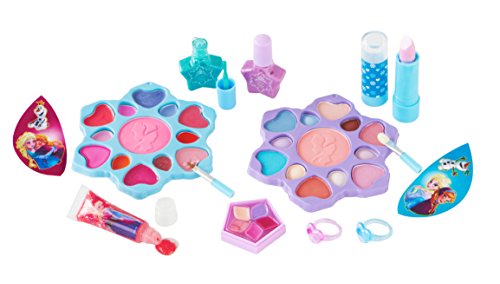Disney Frozen großer Schminkkoffer mit Henkel und Eiskönigin-Motiv (enthält kindgerechte Schminke für Augen und Lippen, Nagellack, Ringe), Geschenk für Mädchen - 5