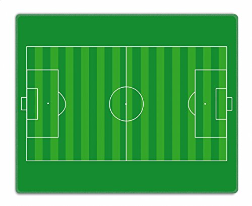 Silent Monsters Mouse Mat Size S (240 x 200 mm), Mouse Pad Design: Soccer Field, Stitched Edges, for Office and Gaming, Mousepad Non-Slip Rubber Base