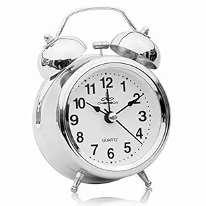 Sapphire India Alarm Clock for Heavy Sleepers - Twin Bell Alarm Clocks for Boys and Girls, Table Alarm Clock with Light, Extra Loud Alarm Clock for Students with Sweep Movement (SW)