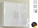 Produktbild Hängeschrank Wandschrank Ablageschrank Bad "Salona II" (weiß/weiß-Hochglanz)