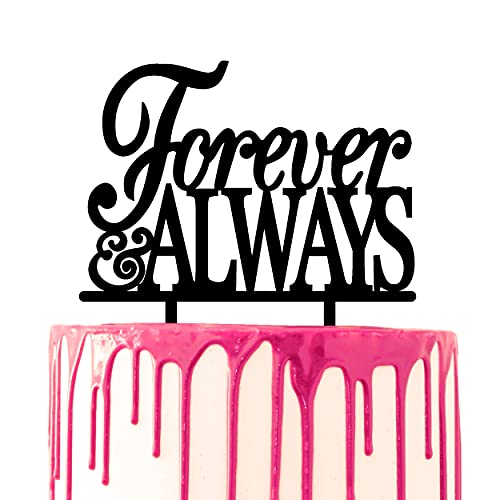 CARISPIBET decorazione per torta con la scritta Forever & Always Cake strumento decorativo acrilico decorazione torta