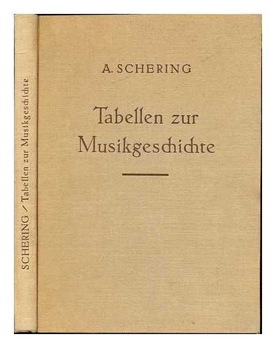 Tabellen zur Musikgeschichte : ein Hilfsbuch beim Studium der Musikgeschichte / von Arnold Schering