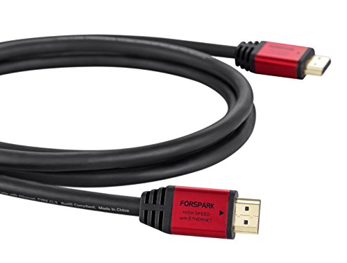 HDMI-Kabel, 1.8m(6feet), von FORSPARK – HDMI 2.0 (4K) – 18Gbps, 28AWG,– Für 4K/HDTV‘s, Xbox 360, Xbox One, PS3, PS4, Apple TV, TV-Empfänger, Computer, Blu Ray, Roku-kompatibel - 6