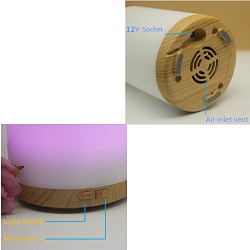 X-Jang Aroma Diffuser/Diffusor, Ultraschall Luftbefeuchter Humidifier mit LED Farbwechsel,sicher und leise,Aromatherapie diffuser,ätherische Öl diffuser/Duftöl für diffuser/diffusor,also Für wasser - 6