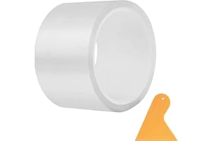 FUTUHADA Film de Protection Transparent Auto-Adhésif 7cm x 10m, Autocollant Anti-Rayures Universel pour Seuil Bord Peinture de Voiture, Film Stickers de Voiture avec Spatule pour Porte Voiture Moto Vélo